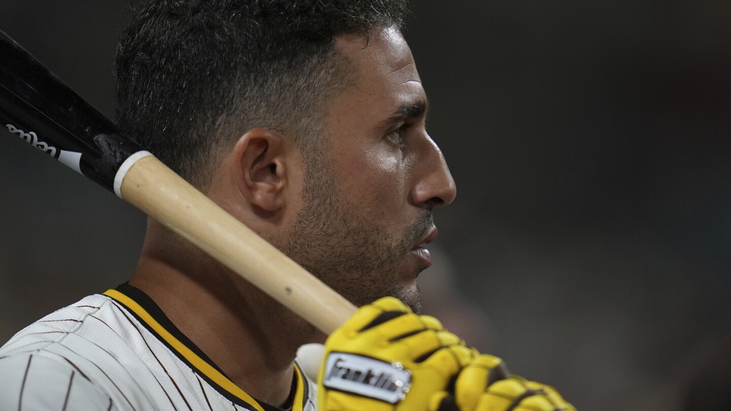 Padres outfielder Laureano has broken finger and will miss first round of the playoffs