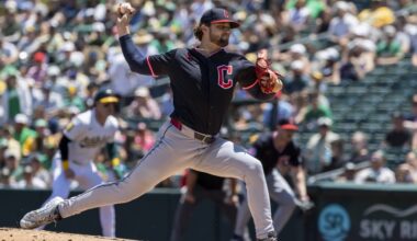 Slade Cecconi pitches Guardians to 3-0 win over Athletics