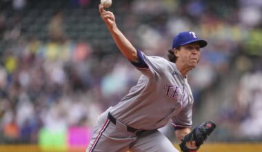Rangers right-hander Jacob DeGrom is fastest to 1,800 career strikeouts in MLB history