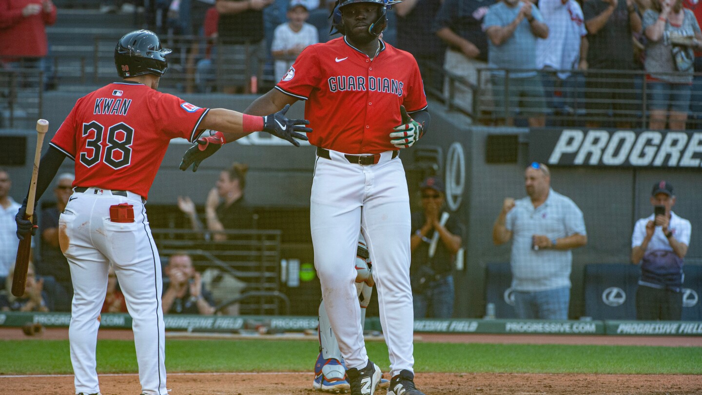 Rocchio's 3-run homer in the 10th gives AL Central champion Guardians a 9-8 win over Rangers