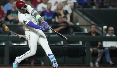 Marte hits 3-run homer in 7th and Diamondbacks stop Rangers' 6-game win streak with 5-3 victory