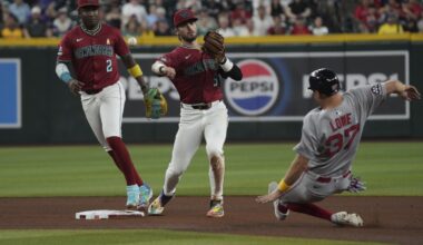 Cora gets 600th win with Red Sox, Sogard hits 2-run double in 9th of 7-4 win over Diamondbacks