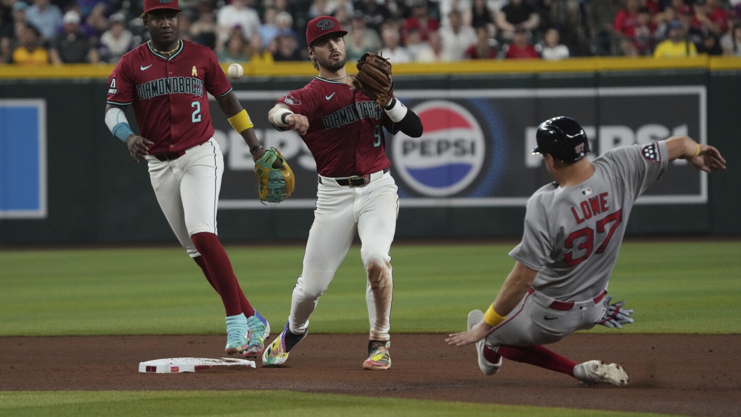 Cora gets 600th win with Red Sox, Sogard hits 2-run double in 9th of 7-4 win over Diamondbacks