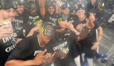 Mariners win AL West for 1st time in 24 years as Raleigh reaches 60 homers in 9-2 win over Rockies