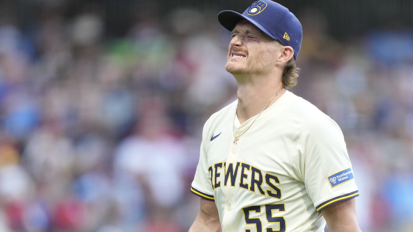 Shelby Miller's early exit leaves NL Central-leading Brewers dealing with bullpen issues