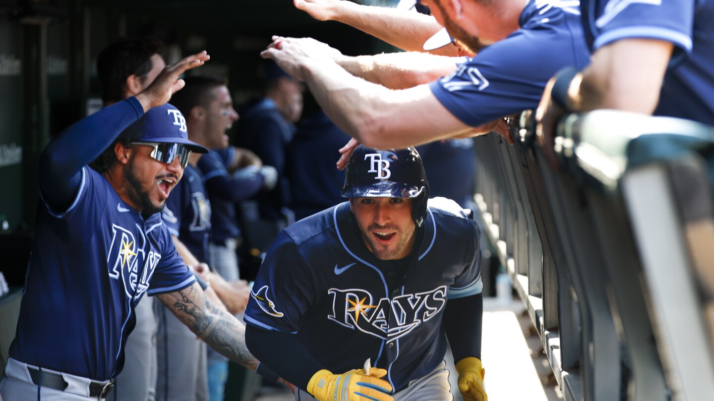 Fortes homers to help the Rays edge the Cubs 5-4