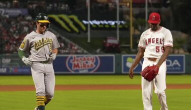 José Soriano runs into trouble early in Angels' loss to Athletics