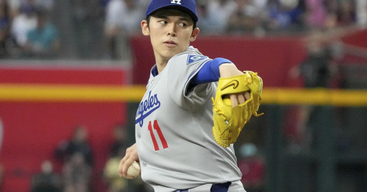 Dodgers bullpen is a mess. Can Roki Sasaki’s return provide relief?
