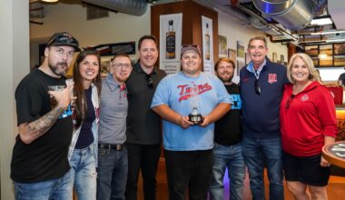 Athletics: Veo throws out first pitch as Hubbard Radio is honored at Twins game - Brainerd Dispatch