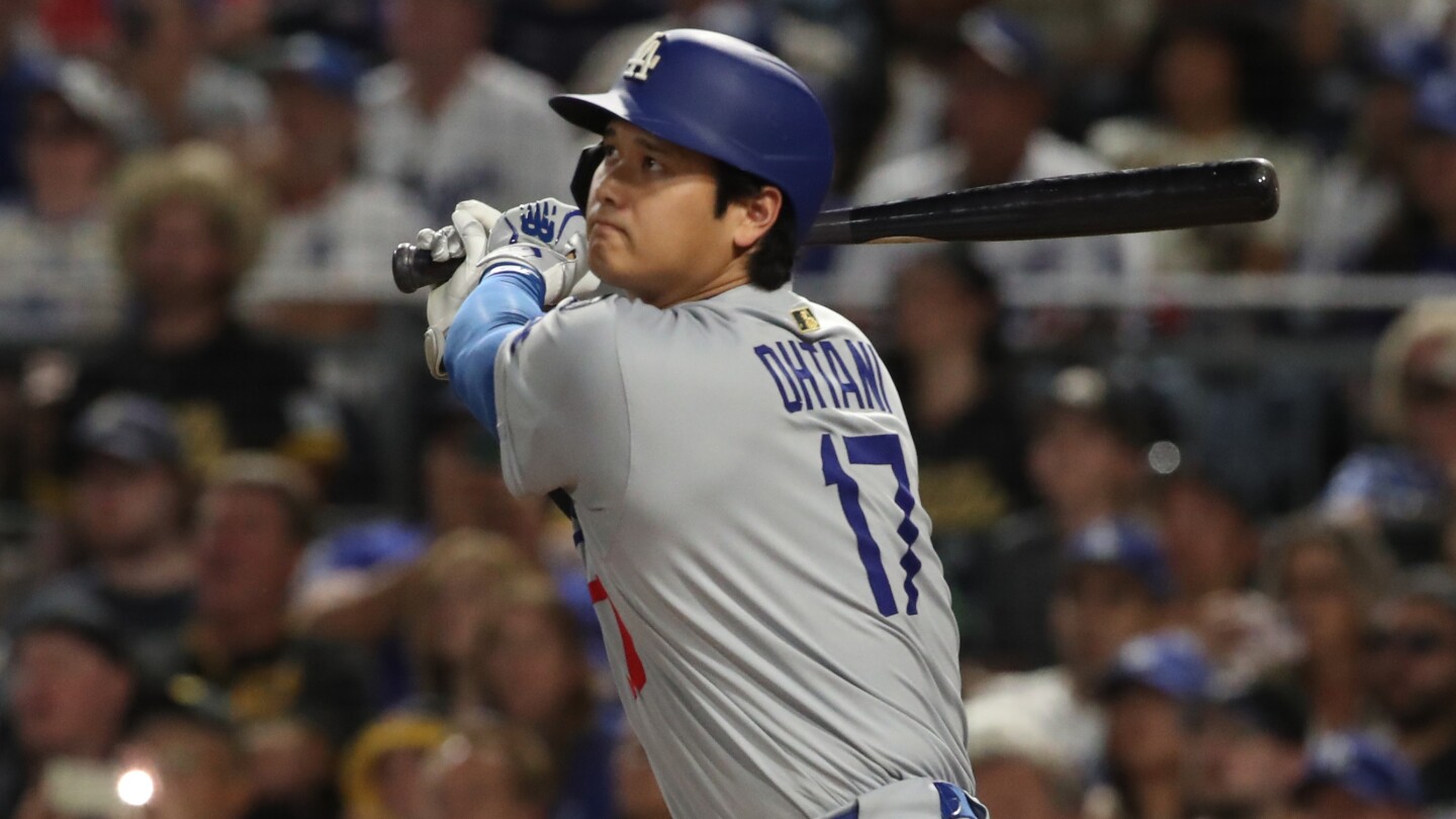 Shohei Ohtani hits 100th home run with Dodgers as Los Angeles stumbles late in 9-7 loss to Pirates