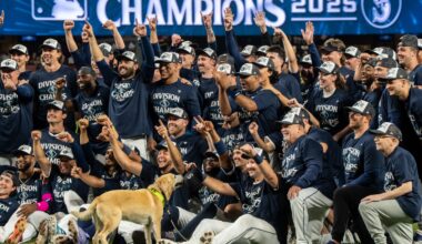Mariners win AL West for 1st time in 24 years as Cal Raleigh reaches 60 homers in 9-2 win over Rockies