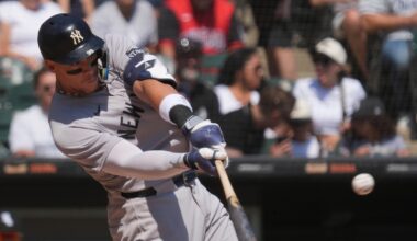 Aaron Judge ties Yogi Berra for fifth on the Yankees' career homers list