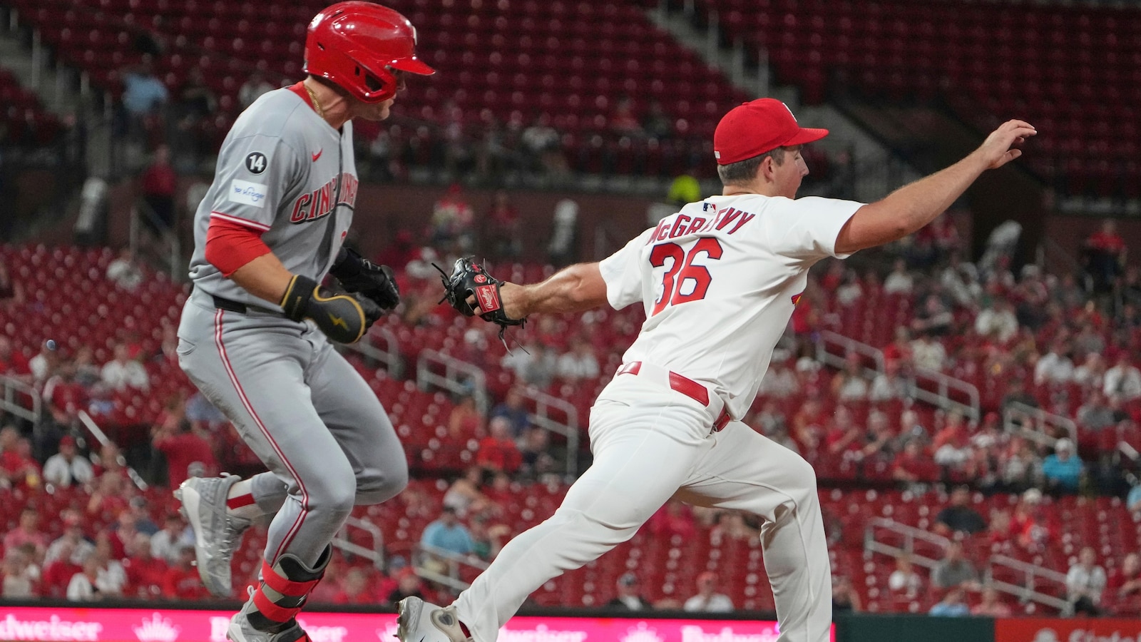 McGreevy pitches Cardinals to 3-0 win over Reds