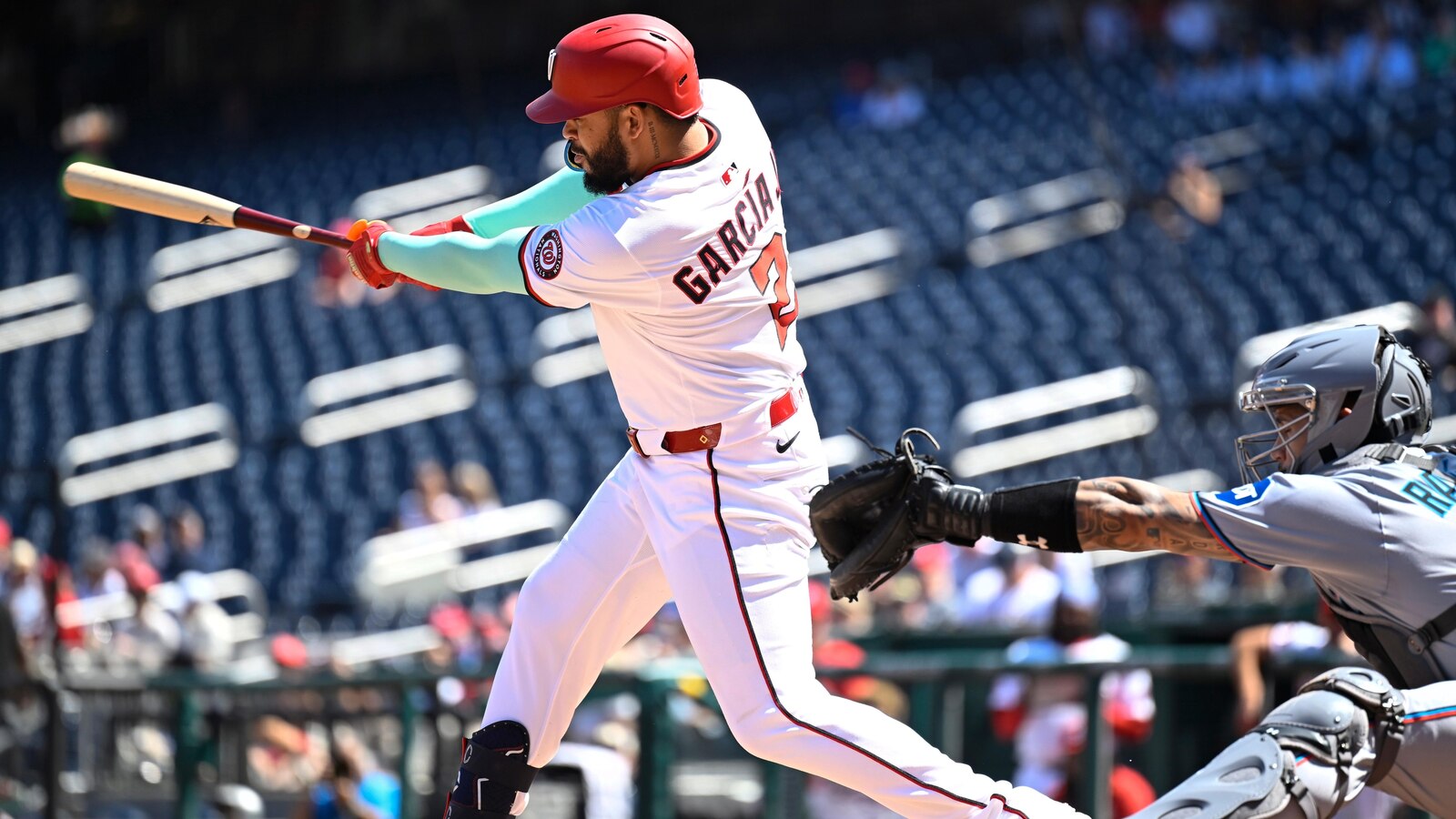 Nasim Nuñez homers twice as the Nationals complete a 3-game sweep of the Marlins