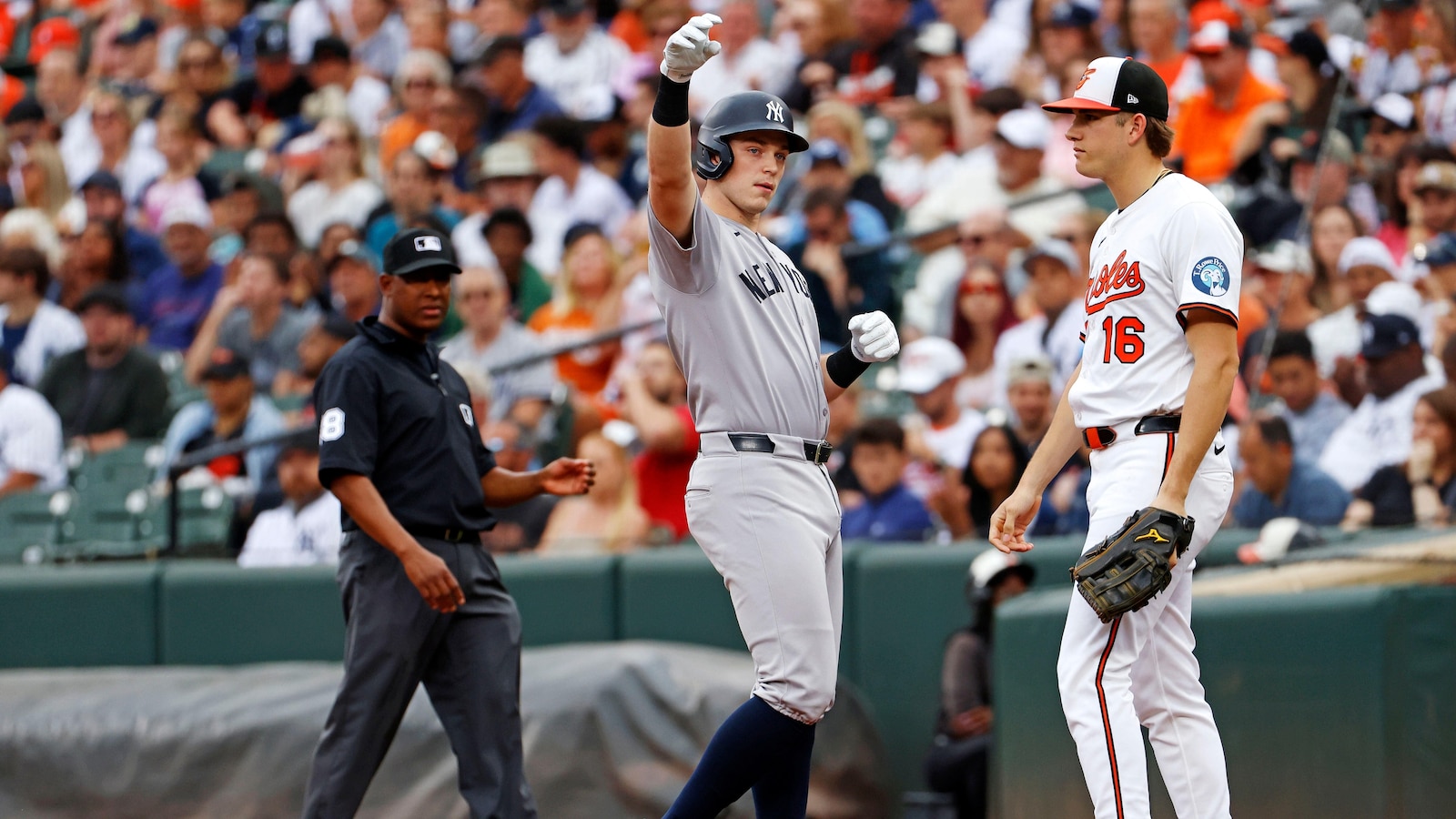 Rice's 10th-inning slam lifts Yankees over Orioles 7-1, keeping NY 2 behind Toronto in AL East