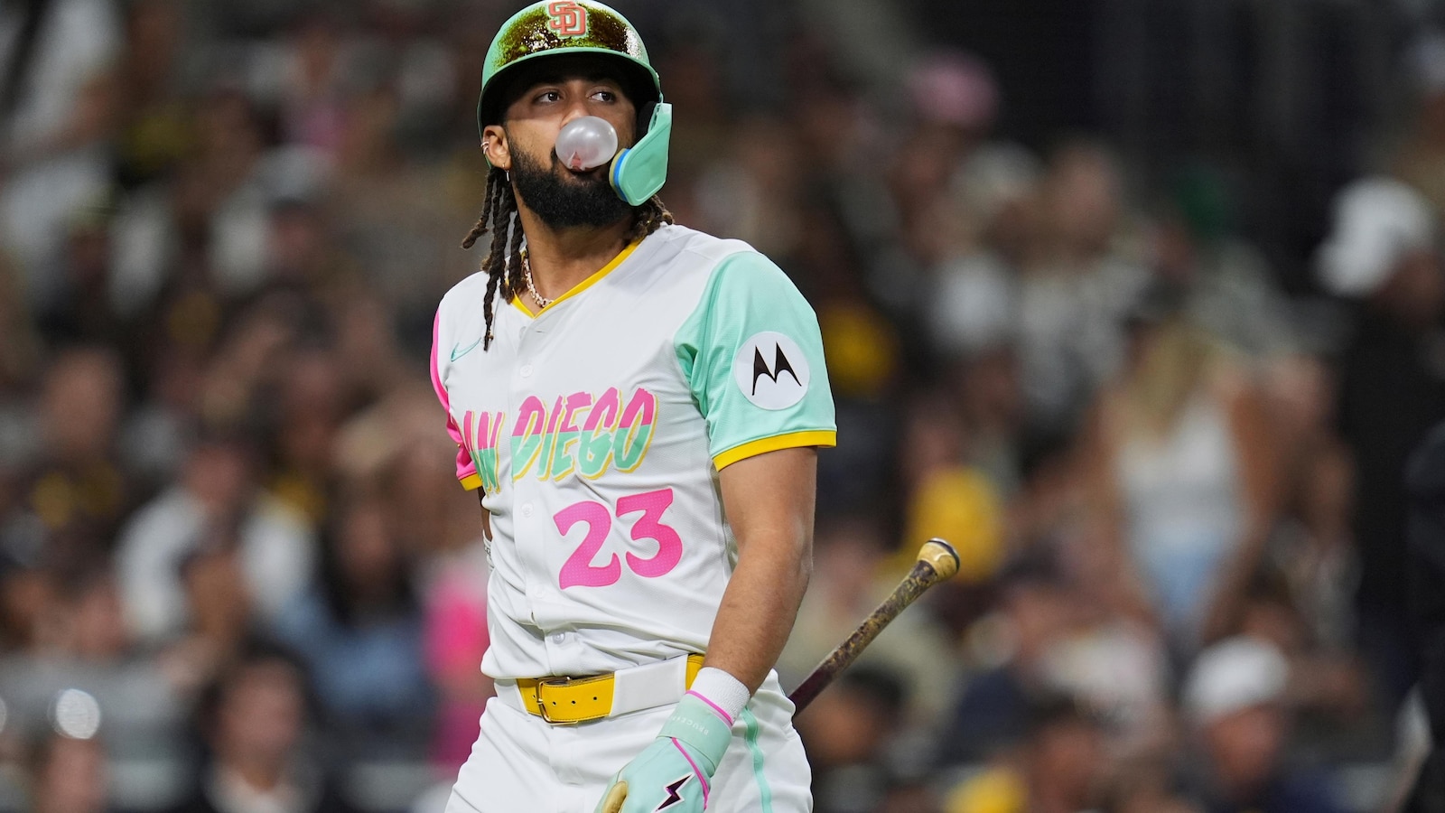 Rookie Crim homers for his 1st MLB hit as the Rockies beat the Padres 4-2