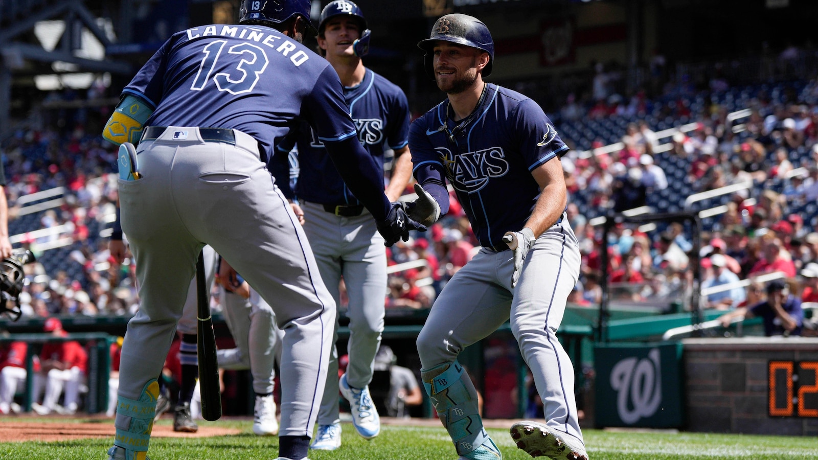 Brandon Lowe's grand slam helps Rays beat Nationals 7-4, sweep 3-game series