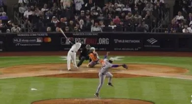The Yankees video showed Cody Bellinger hitting a home run off the Mets’ Génesis Cabrera. @Yankees/X