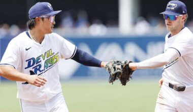 Rays Defensive Stalwart Named Finalist for American League Gold Glove Award
