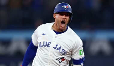 Daulton Varsho in the Seattle Mariners v Toronto Blue Jays game of the American League Championship Series