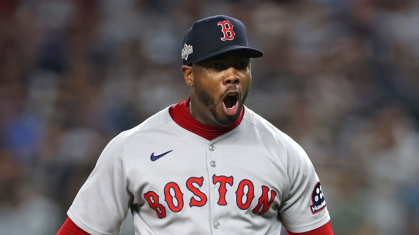 Boston Red Sox pitcher Aroldis Chapman