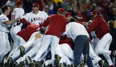 Angels celebrate