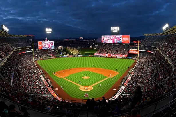 An overview of the Los Angeles Angels stadium