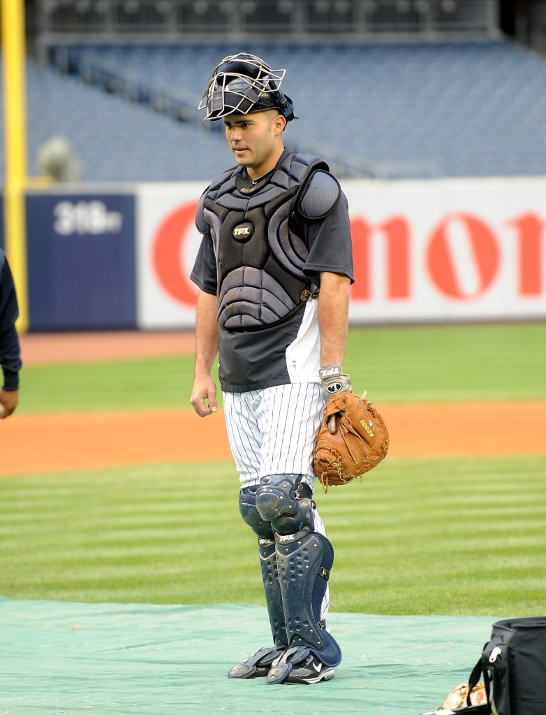 Jesus Montero with the Yankees during the 2011 playoffs.