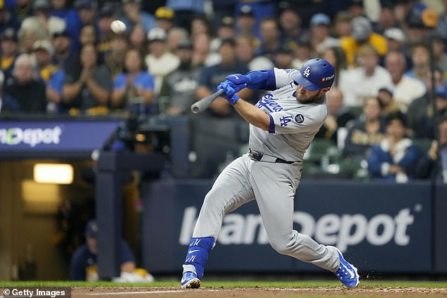 Max Muncy of the Los Angeles Dodgers thought that he had hit a grand slam for his team