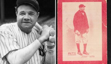Babe Ruth's first-ever baseball card, issued in 1914, just sold for over $4M