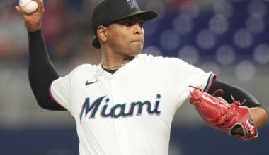 Marlins' Edward Cabrera strikes out 10 to help Miami beat Atlanta 2-1