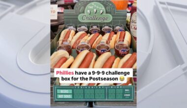 Phillies offering 9/9/9 hot dog and beer box for MLB playoffs