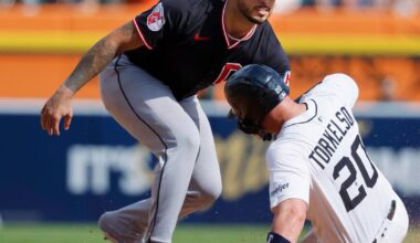Detroit Tigers suffer third loss to Cleveland Guardians in game series
