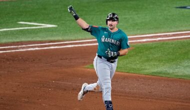 Raleigh homers, Polanco drives in 2 runs and Mariners beat Blue Jays 3-1 in ALCS opener
