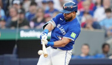 Blue Jays OF Santander scratched from ALCS Game 2 lineup because of sore back, Lukes returns