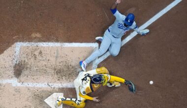 Brewers turn potential grand slam by Dodgers slugger Max Muncy into wild double play in NLCS