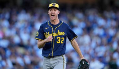 Misiorowski's velocity drops in 6th inning and Brewers' chances against Dodgers dim