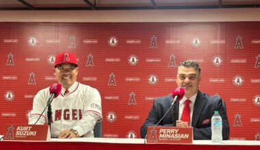 Kurt Suzuki is thrilled to be a first-time manager with the Angels, even on a 1-year contract