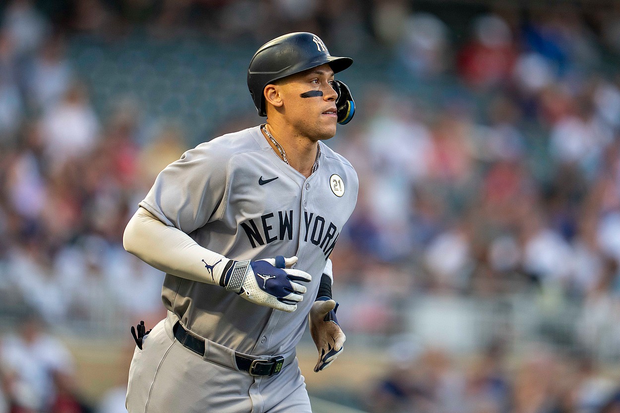 Aaron Judge, MLB: New York Yankees at Minnesota Twins