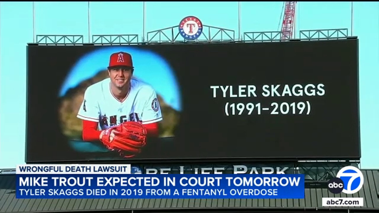 Mike Trout expected in court Tuesday for Tyler Skaggs wrongful death trial
