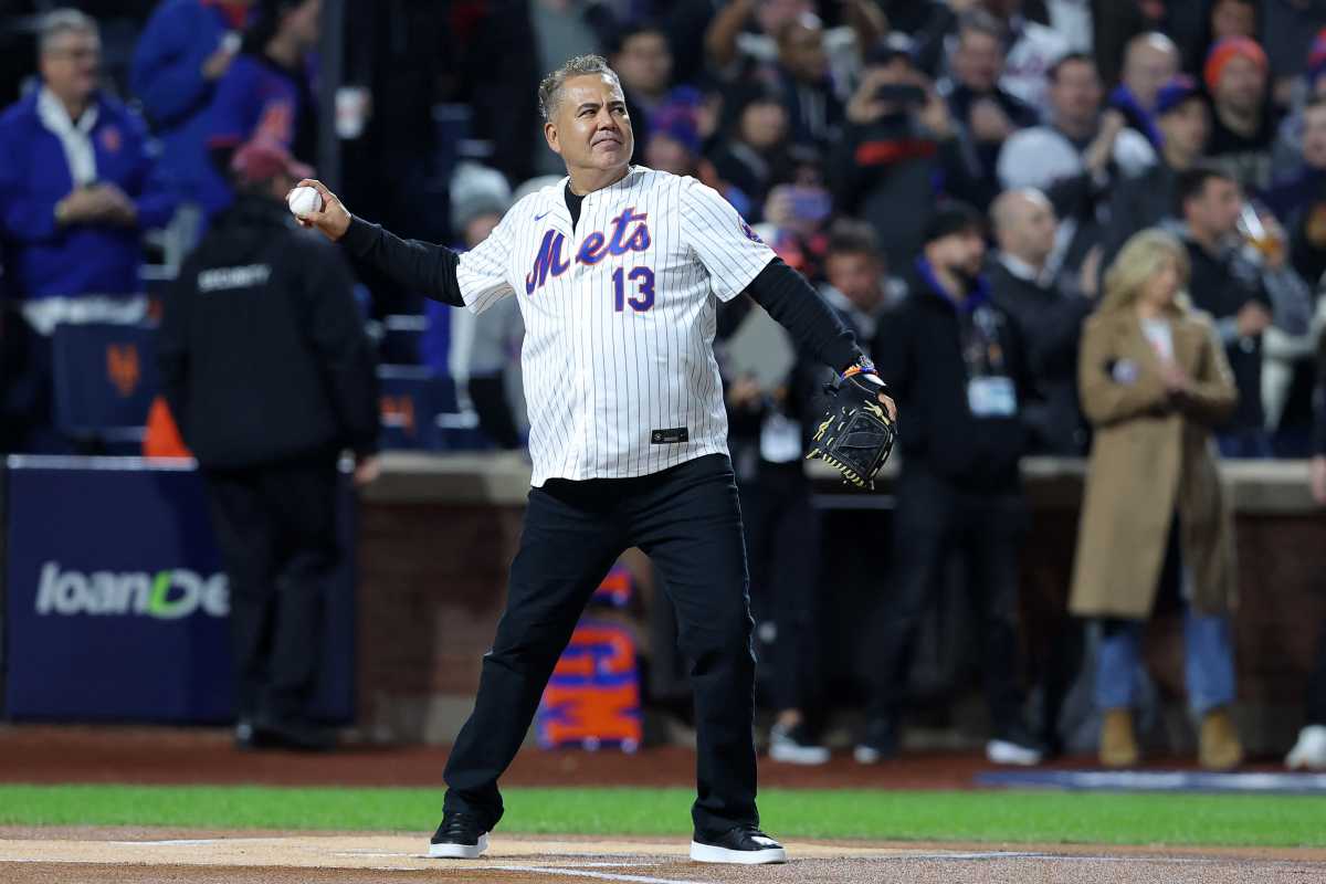 Edgardo Alfonzo Mets NLCS first pitch