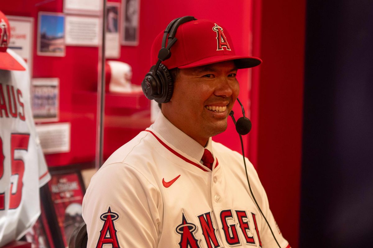 Kurt Suzuki during an interview with Angels Radio AM830 post his introductory press conference.