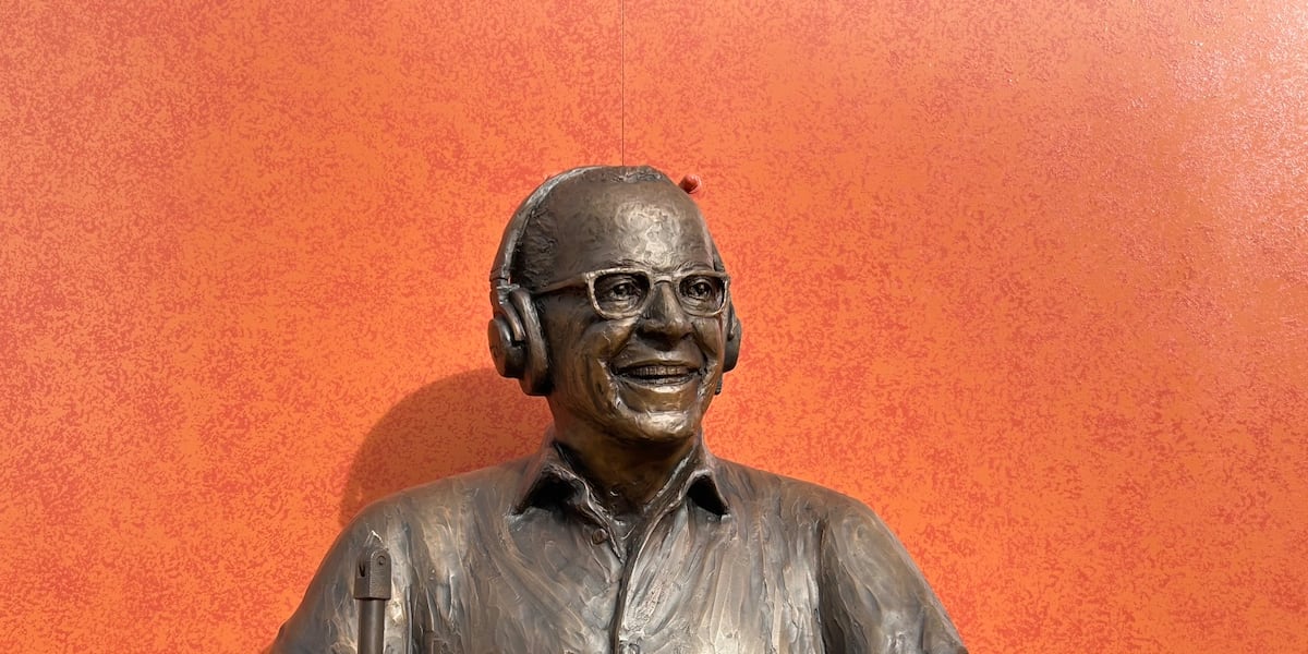 Reds investigate damage to Marty Brennaman statue