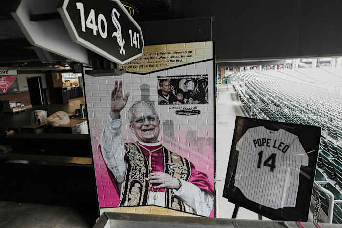 In White Sox stadium broadcast, Pope Leo XIV sends message of hope to Chicago and the US