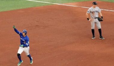 Blue Jays will try for sweep in the Bronx