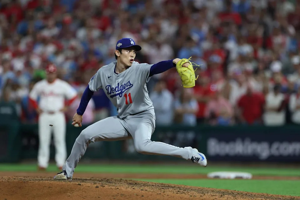 Philadelphia, Pennsylvania, Saturday, October 4, 2025 - Los Angeles Dodgers pitcher.