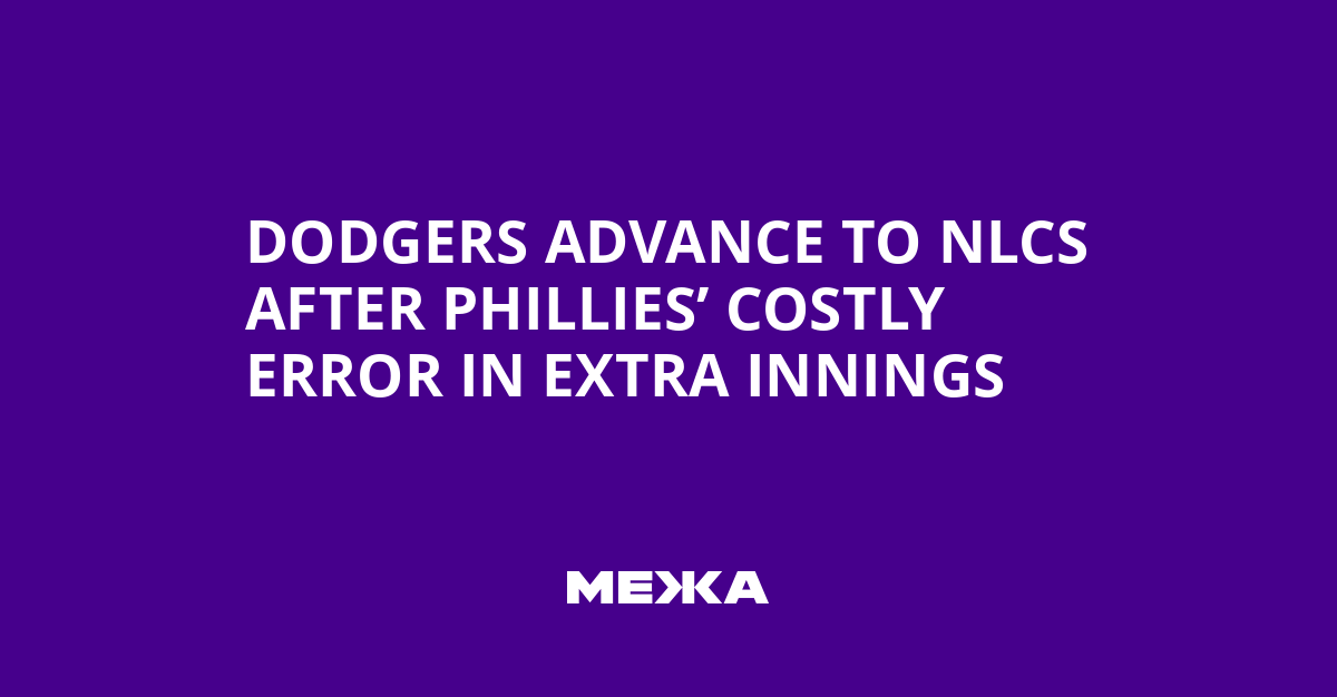 Dodgers Advance to NLCS After Phillies’ Costly Error in Extra Innings | Ukraine news
