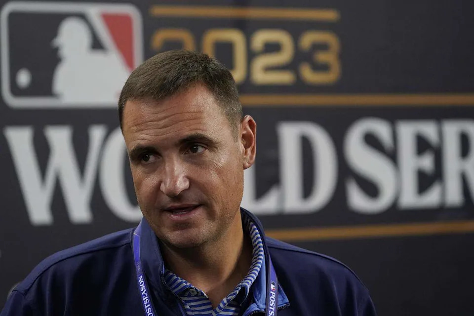 Texas Rangers general manager Chris Young, shown in 2023, said the team has “a core group of players in place that we can build around.”