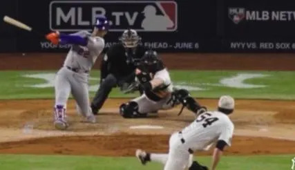 The Yankees’ postseason hype video showed Juan Soto striking out against them. @Yankees/X