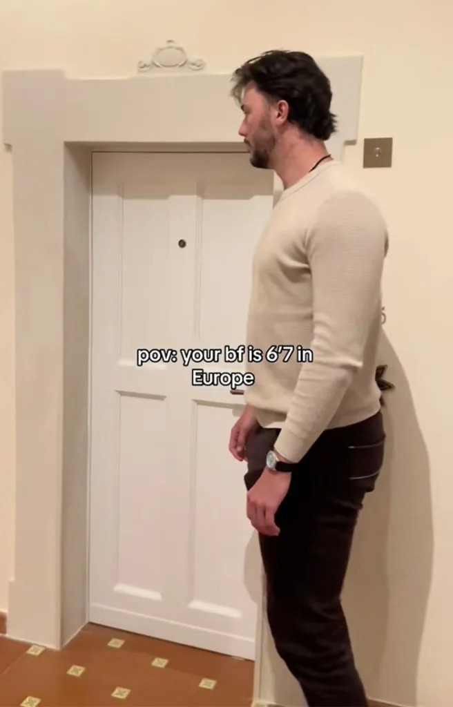 Livvy Dunne captured boyfriend Paul Skenes’ door frame troubles in a new TikTok video. Livvy Dunne/TikTok